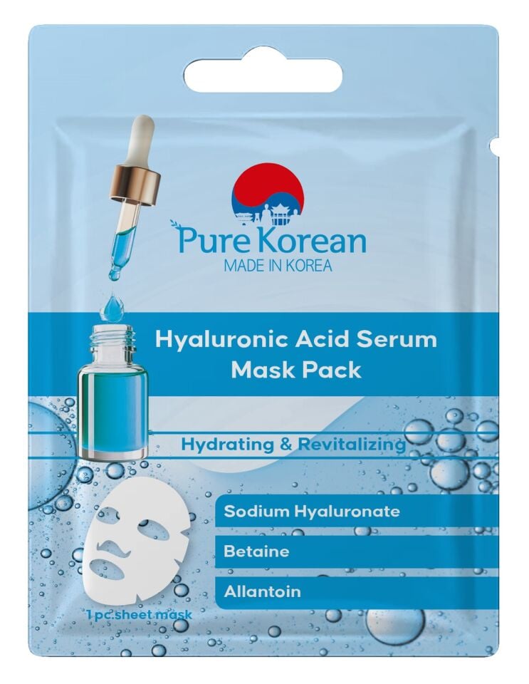 Pure Korean Hyaluronic Acid Serum Mask