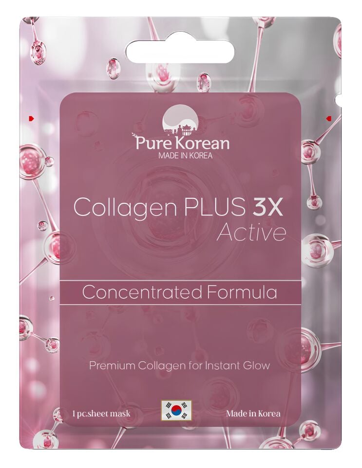Pure Korean Collagen Plus 3x Acitve Mask