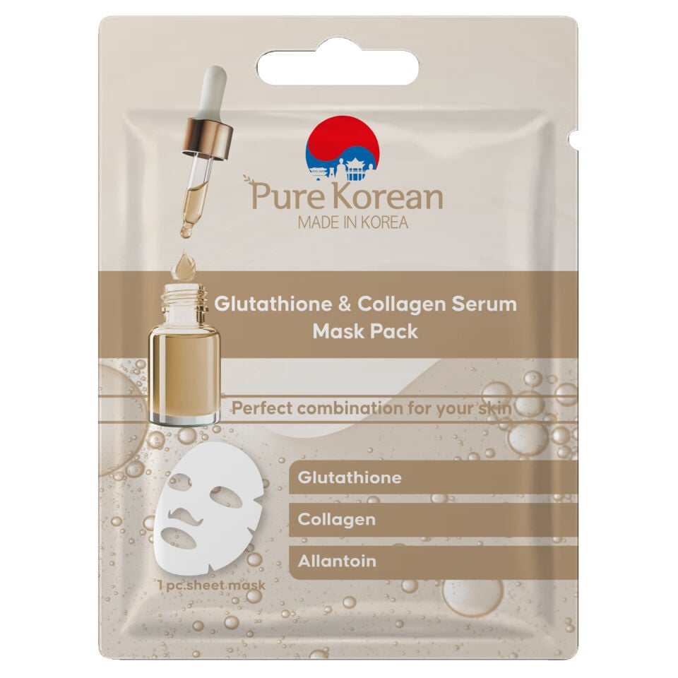 Pure Korean Glutathione & Collagen Serum Maske